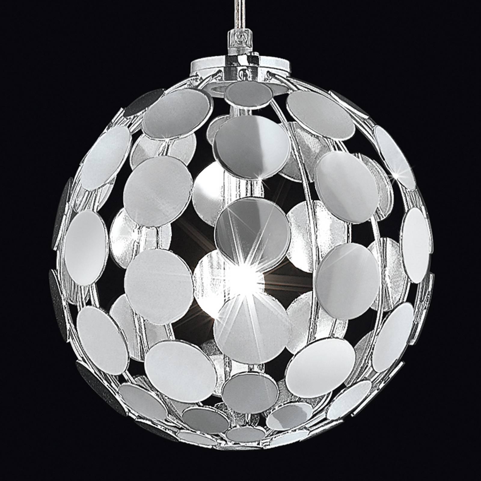 Hänglampa Sfera i krom, 20 cm