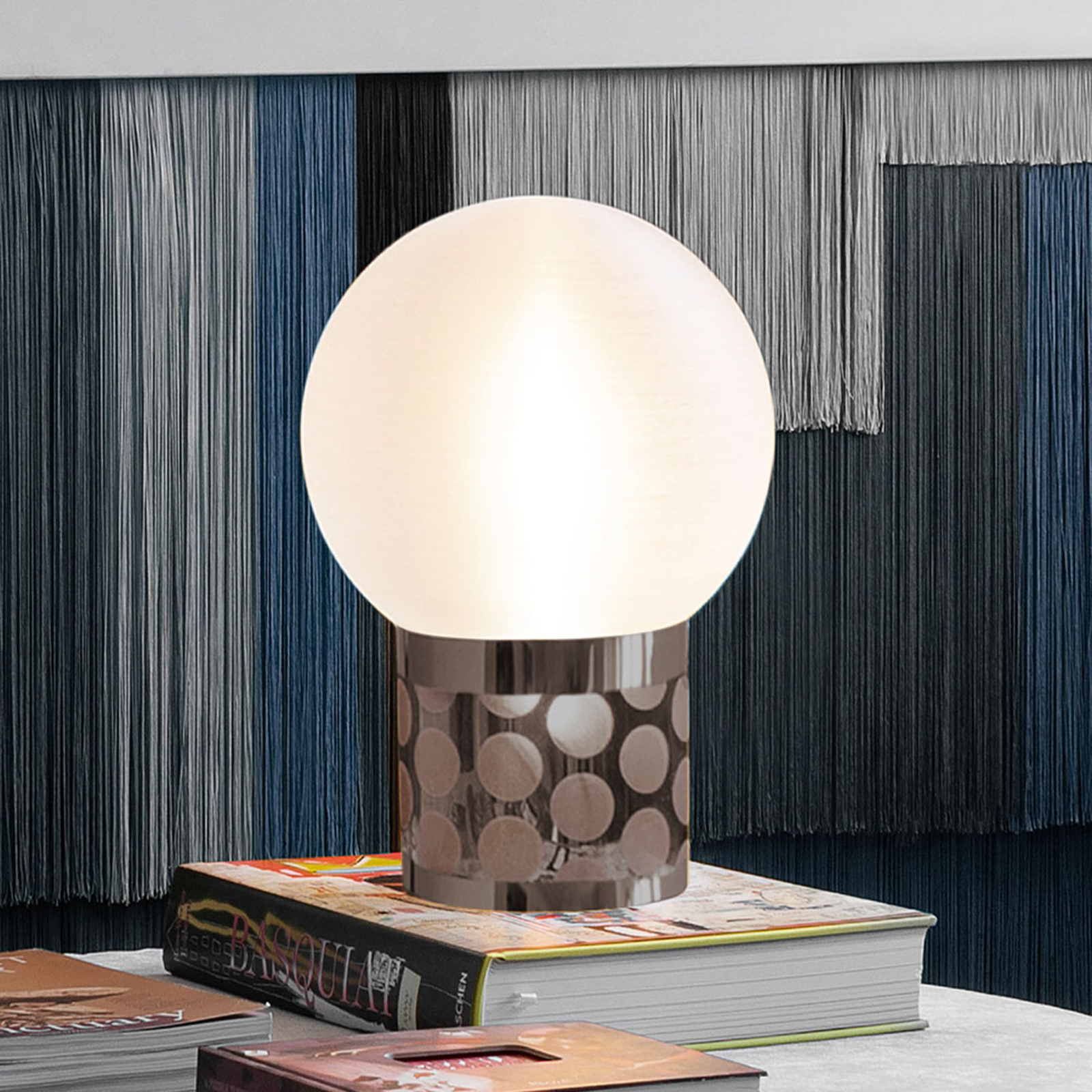 Slamp Atmosfera bordslampa, Ø 20 cm, tenn