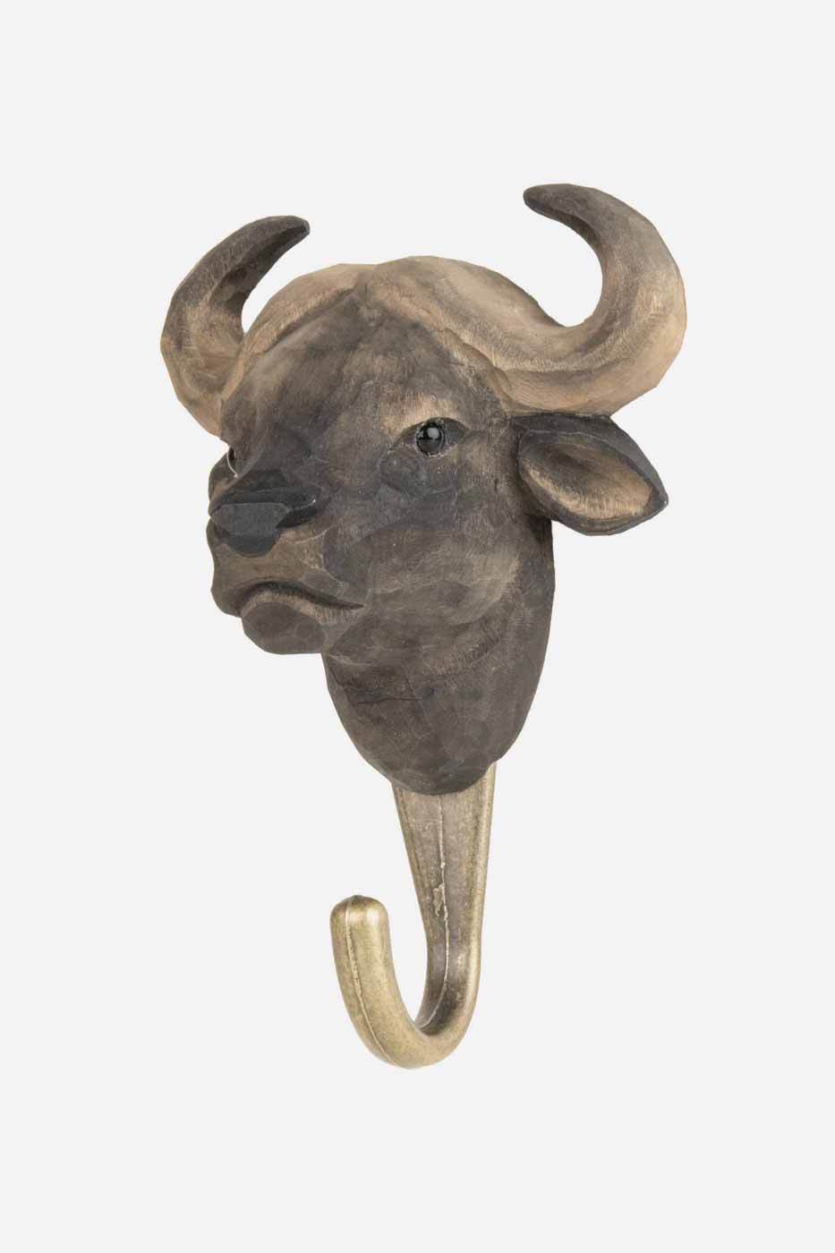 Krok Afrikansk Buffel handsnidad