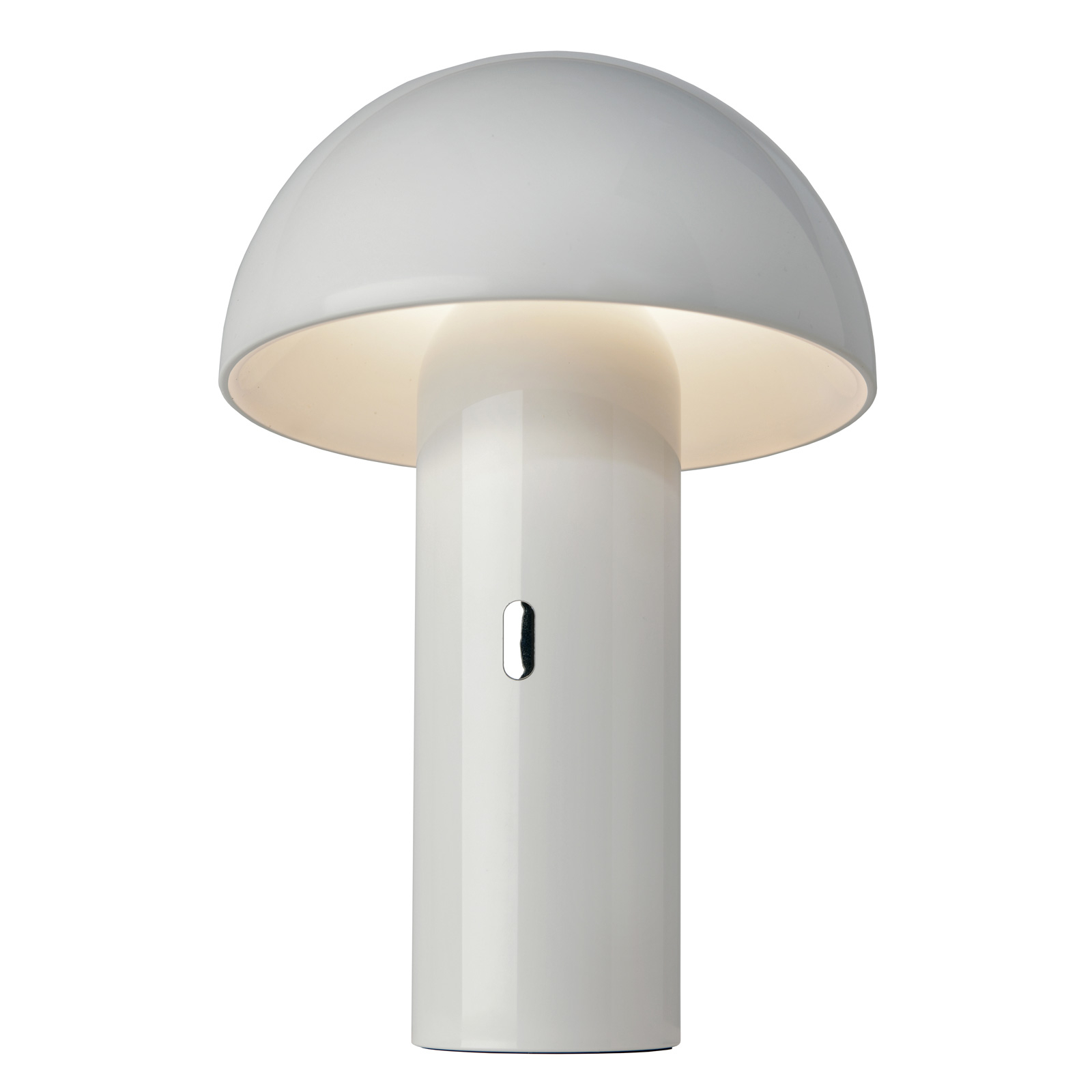 LED-bordslampa Svamp med batteri, vridbar, vit
