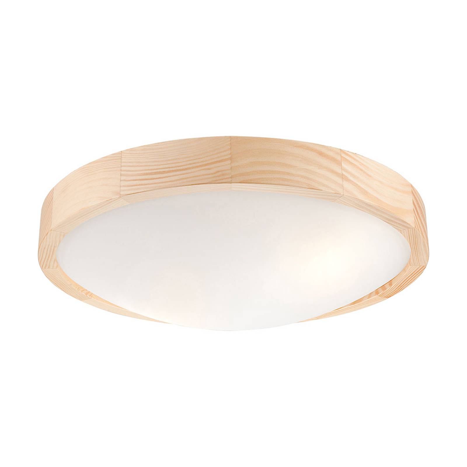 Taklampa Zeus av trä, tall, Ø 37 cm