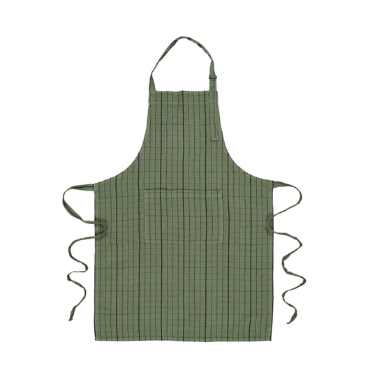 Designtorget Förkläde Rutan 70x90 cm Skogsgrön
