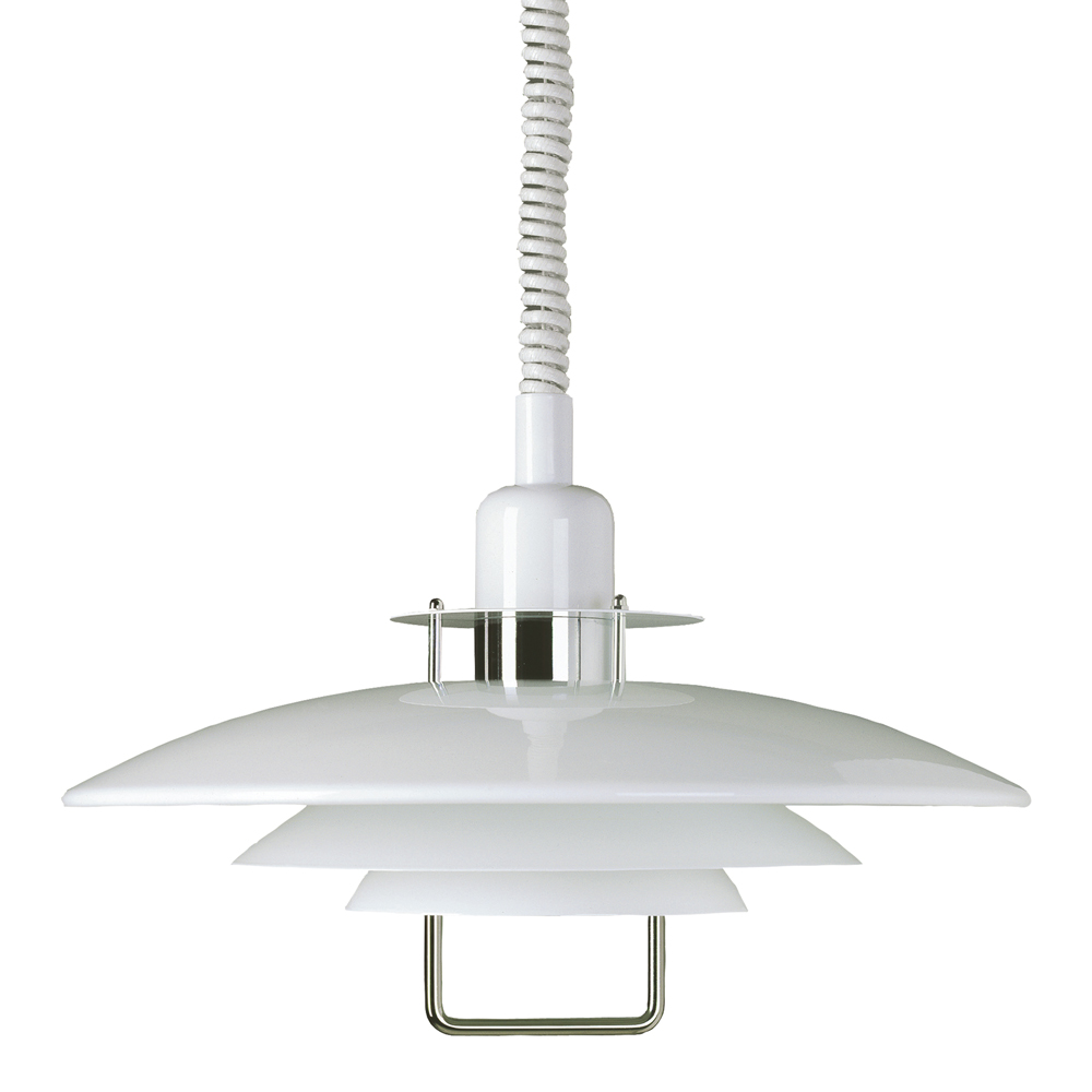 BELID - Primus II Taklampa Pendel 43 cm Vit/Krom