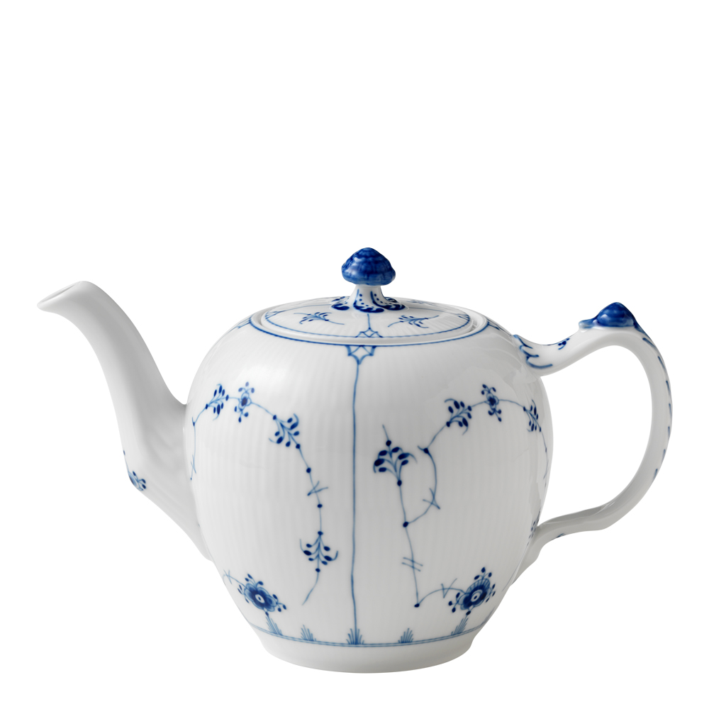 Royal Copenhagen - Blue Fluted Plain Tekanna 1 L