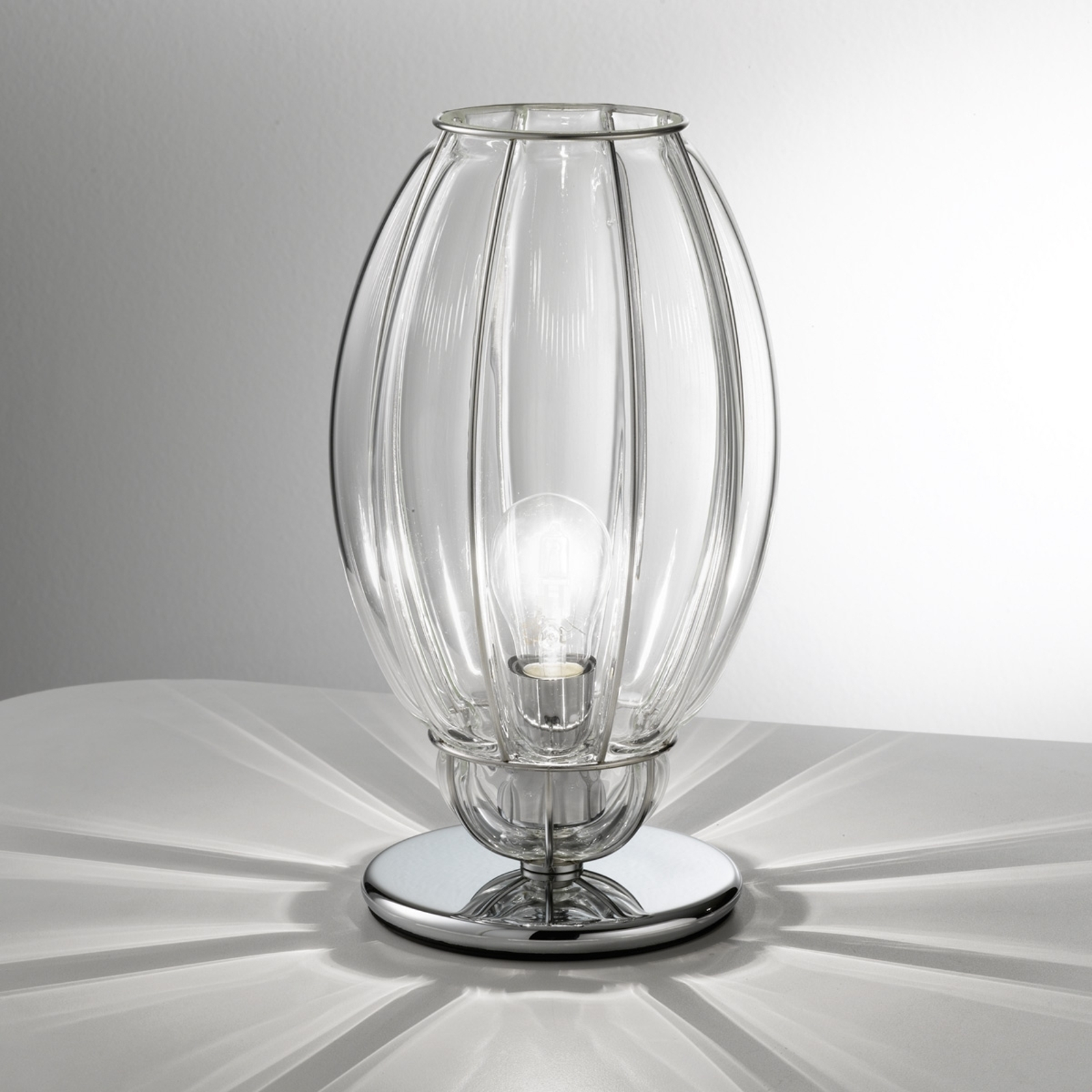 Bordslampa Nautilus, transparent