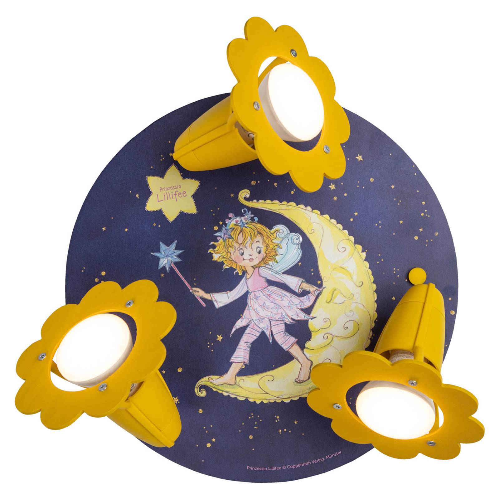 Taklampa Prinsessan Lillifee natthimmel 3 lampor