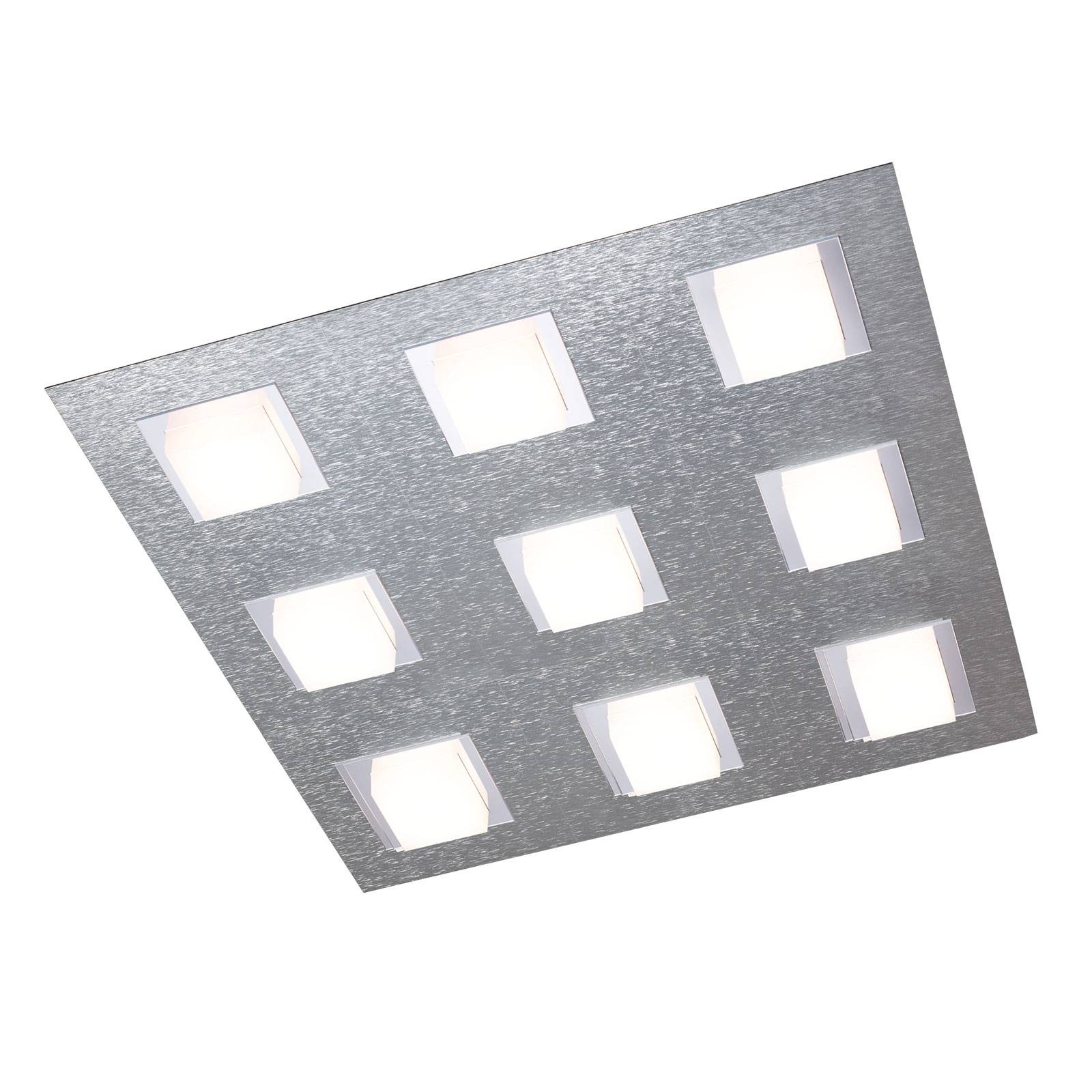 GROSSMANN Basic taklampa 9 lampor aluminium