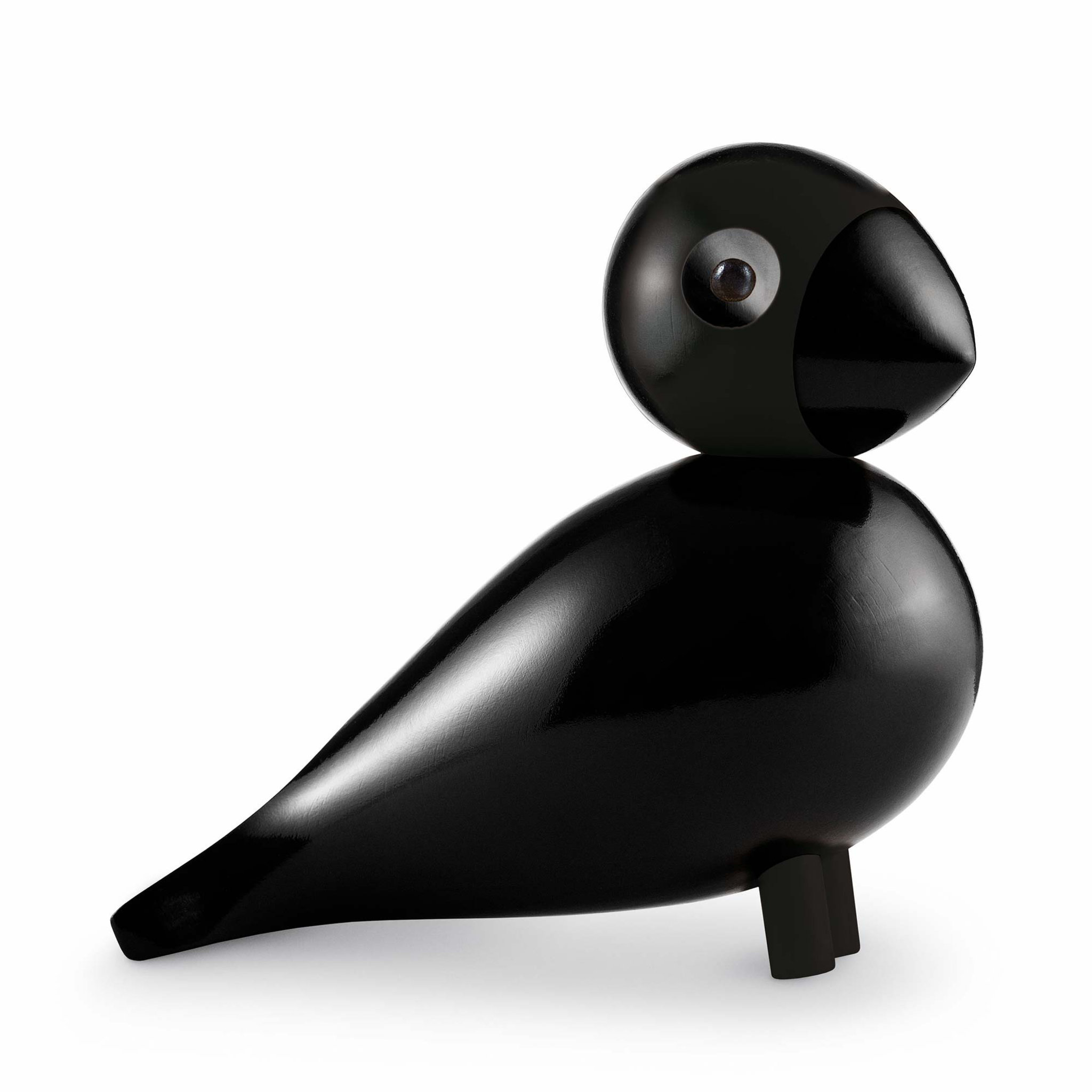 Sångfågel Ravn, Svart, 15 CM