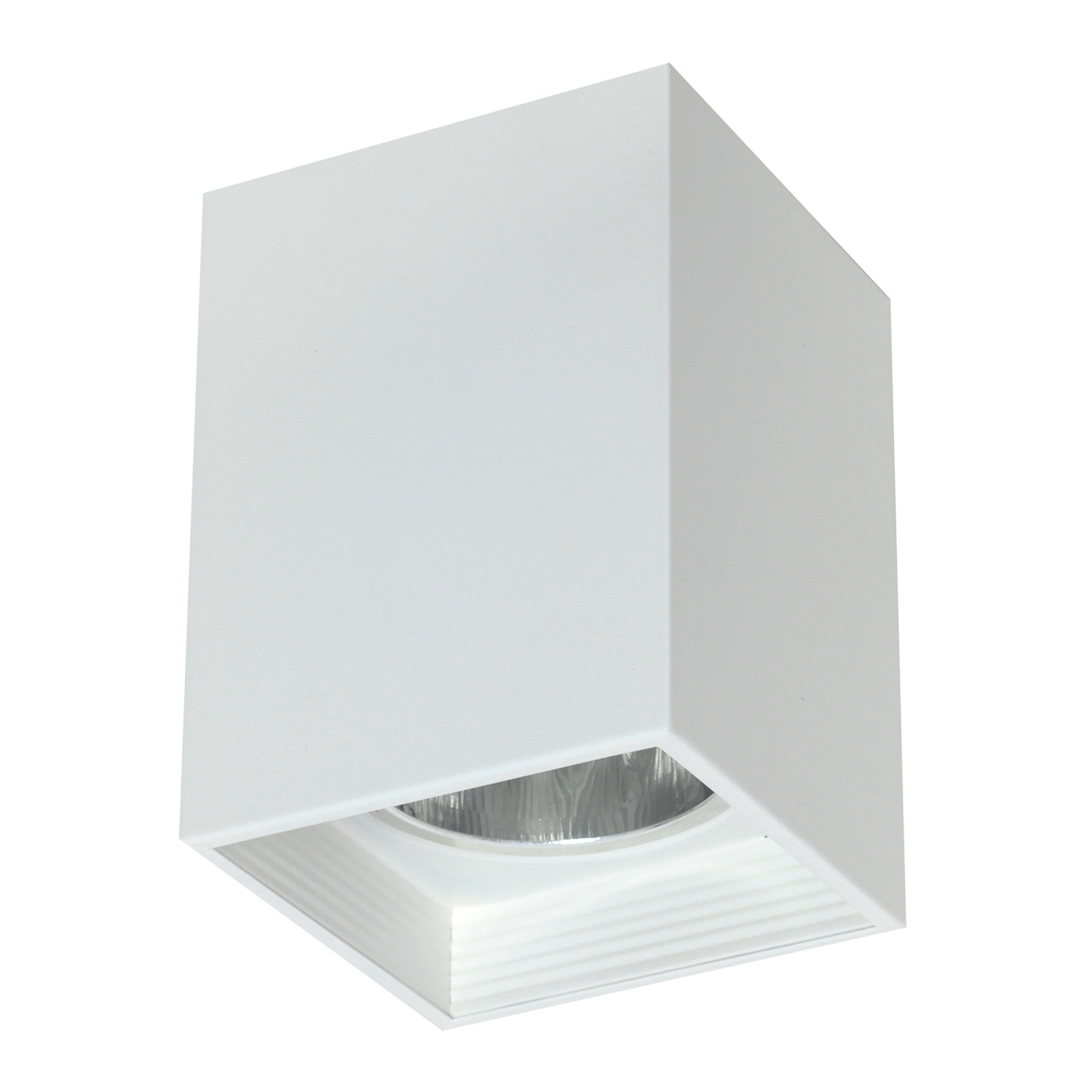 Taklampa Downlight square, vit, bredd 11,5 cm
