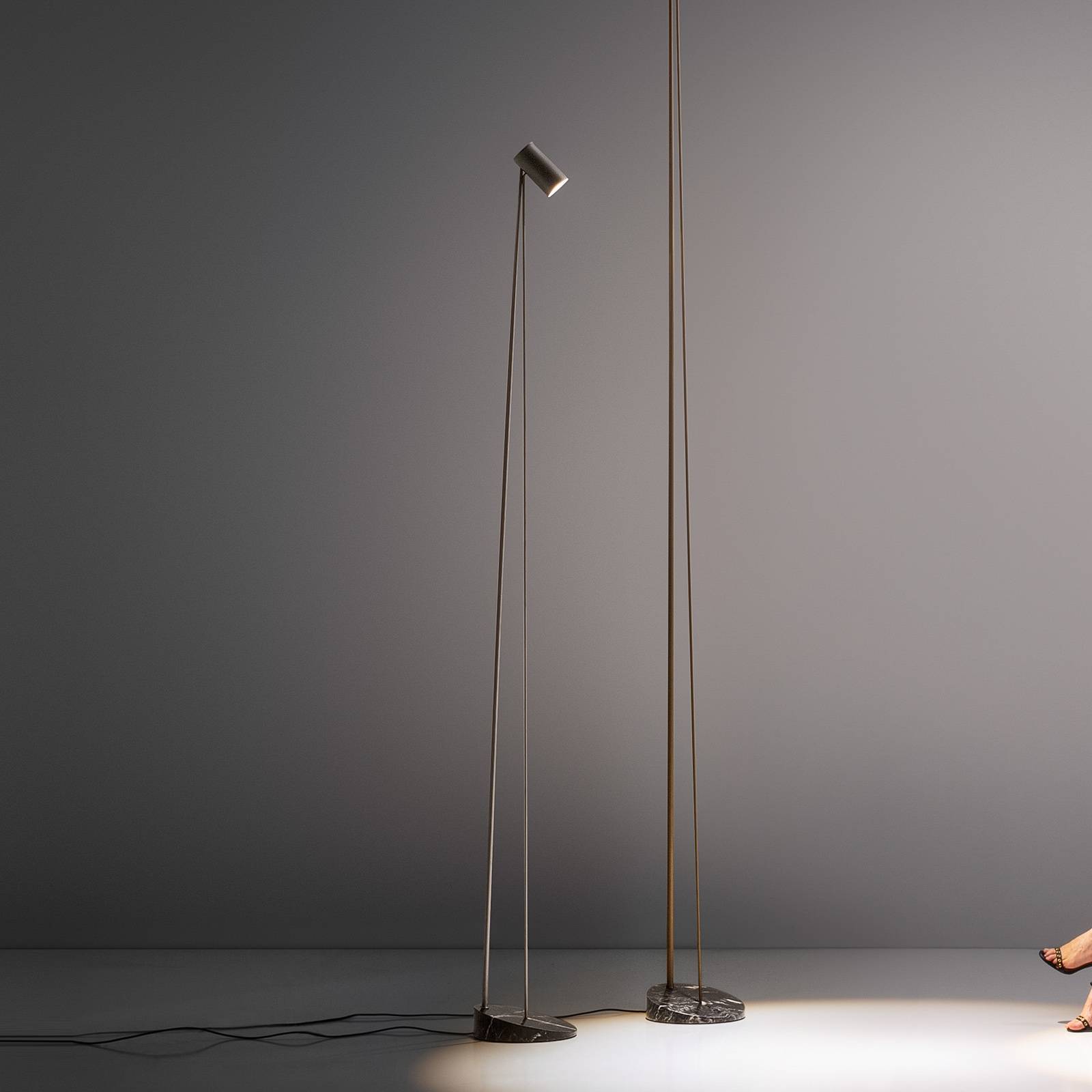 OLEV Boom LED-golvlampa 240 cm IP20 bronserad