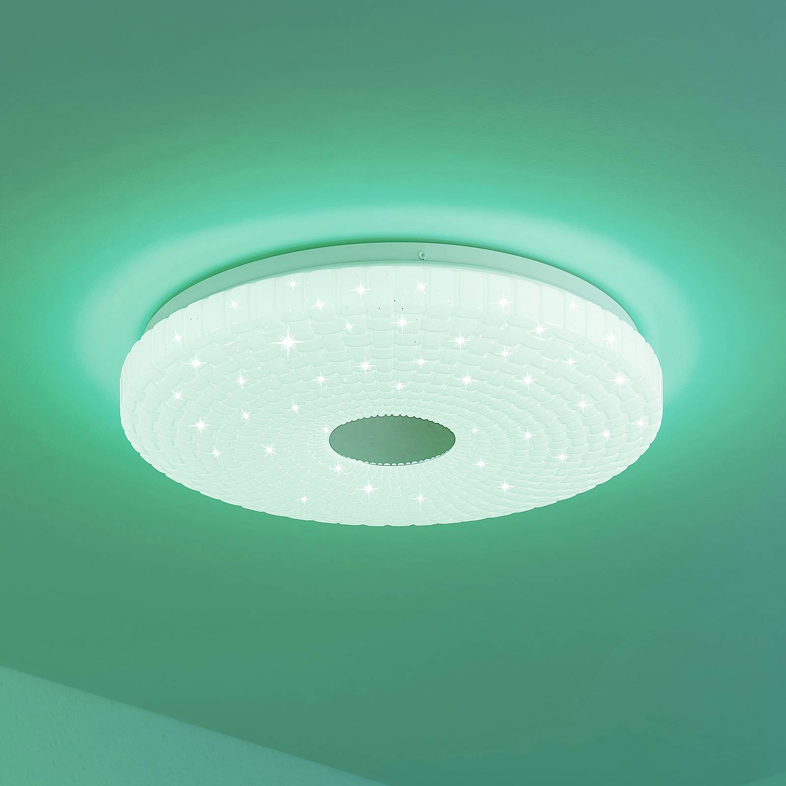 Lindby Laubini LED-taklampa, RGBW, CCT, 38 cm