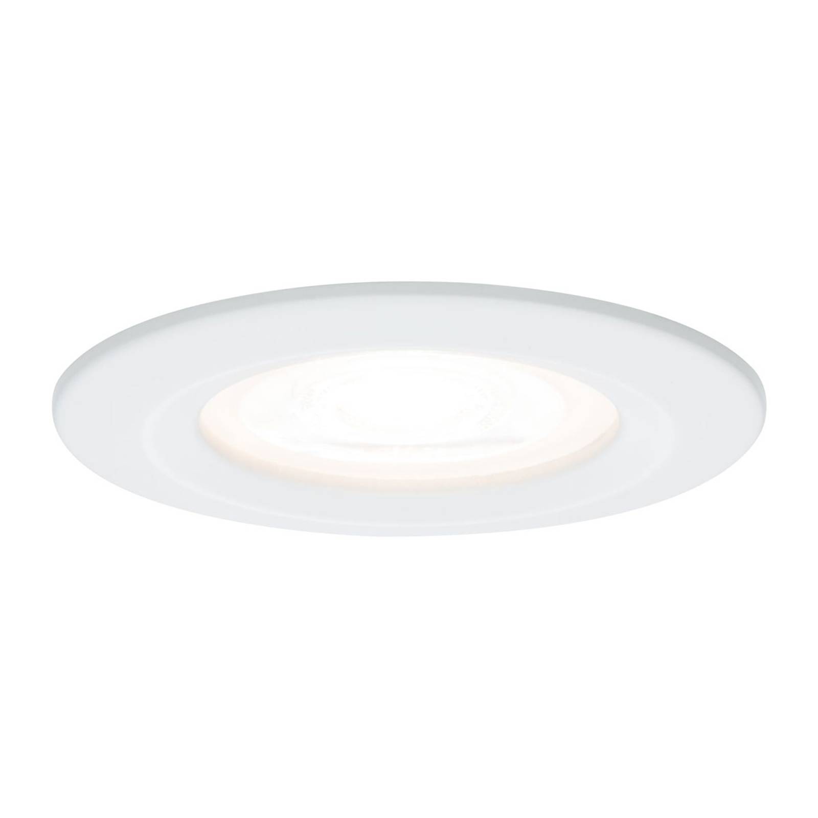 Paulmann LED-spot Nova rund, IP44, dimbar, vit