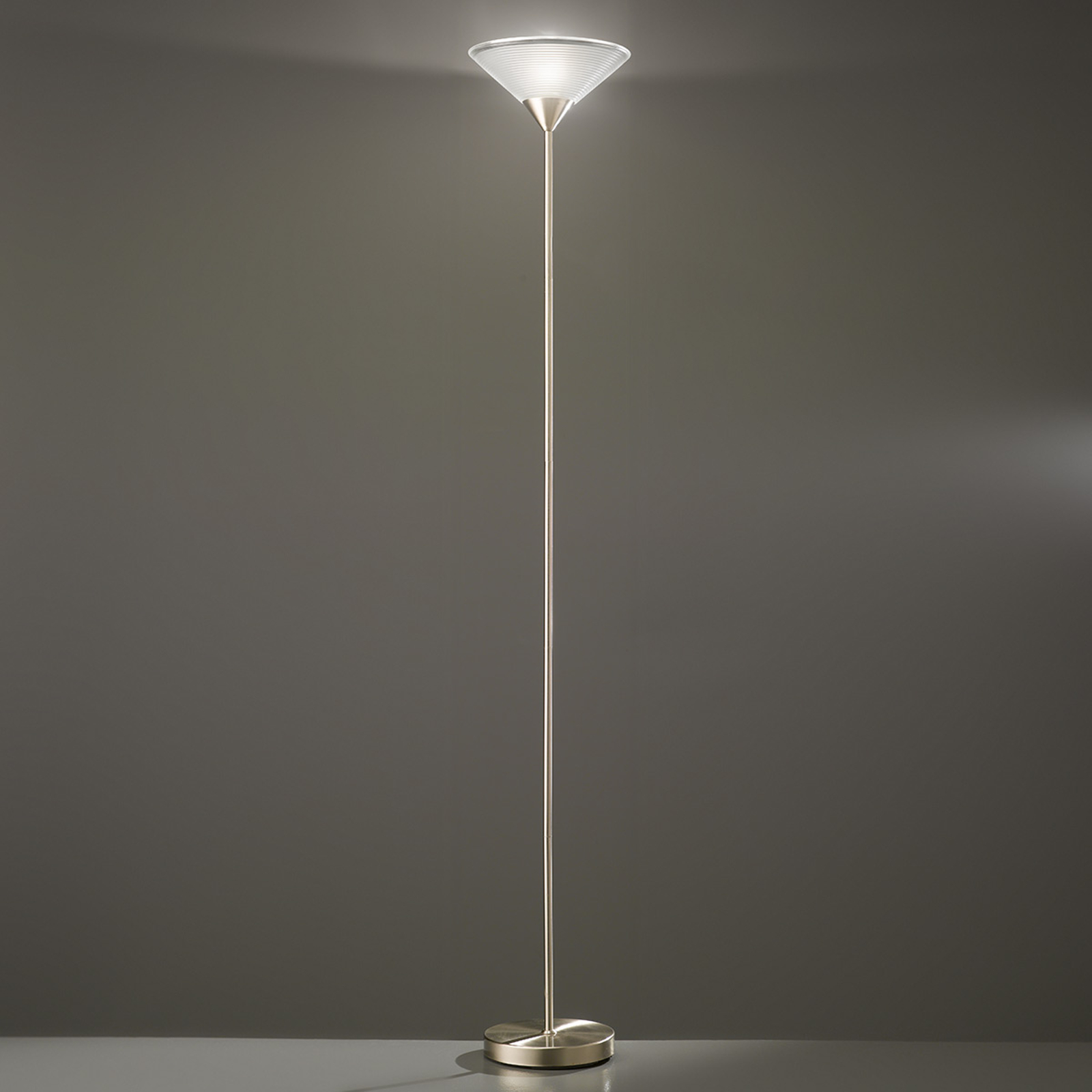 Räfflad glas-taklampa Merta