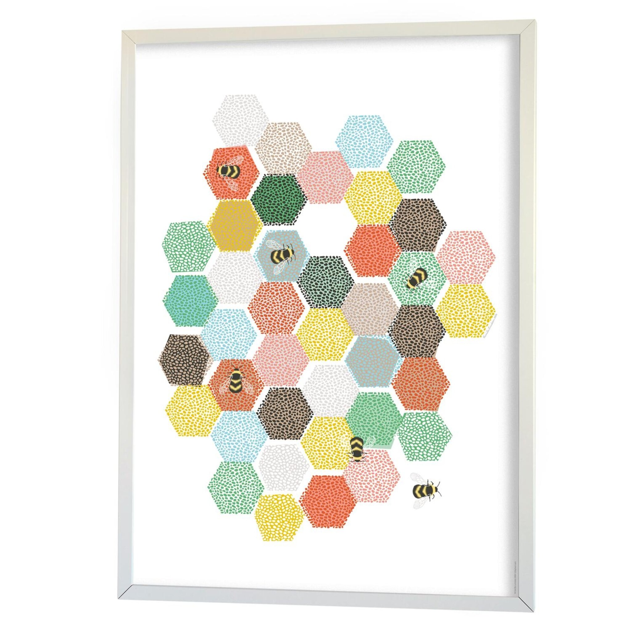 Affisch Bee Hive 50x70 cm, 50x70 cm