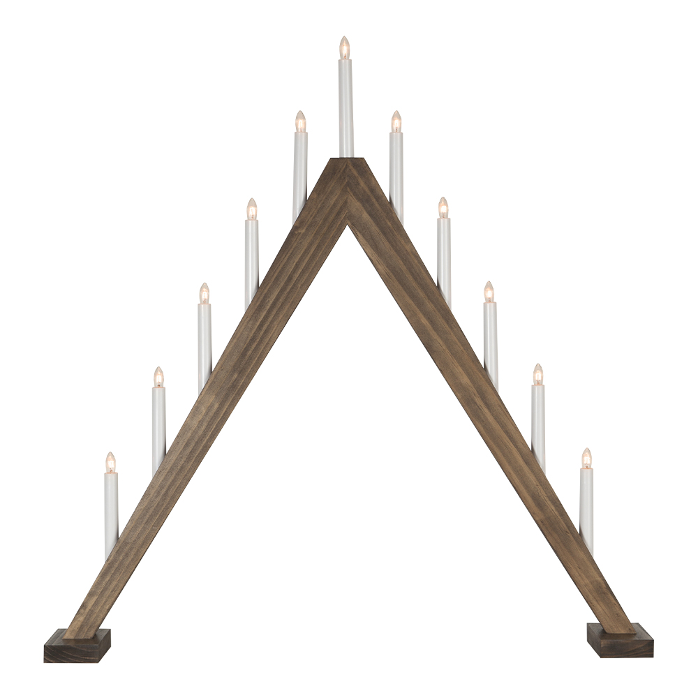 Star Trading - Star Trading Trill Adventsljusstake 79cm Brunbetsad