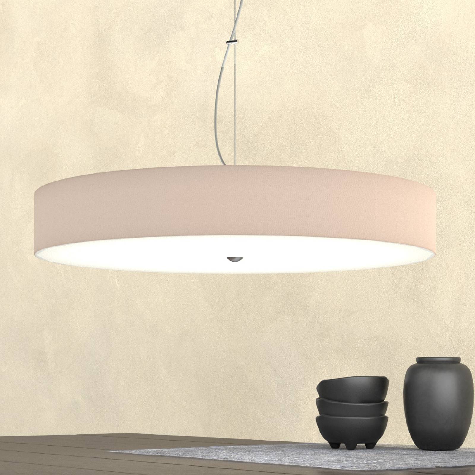 Stor taklampa Alea, melange-brun