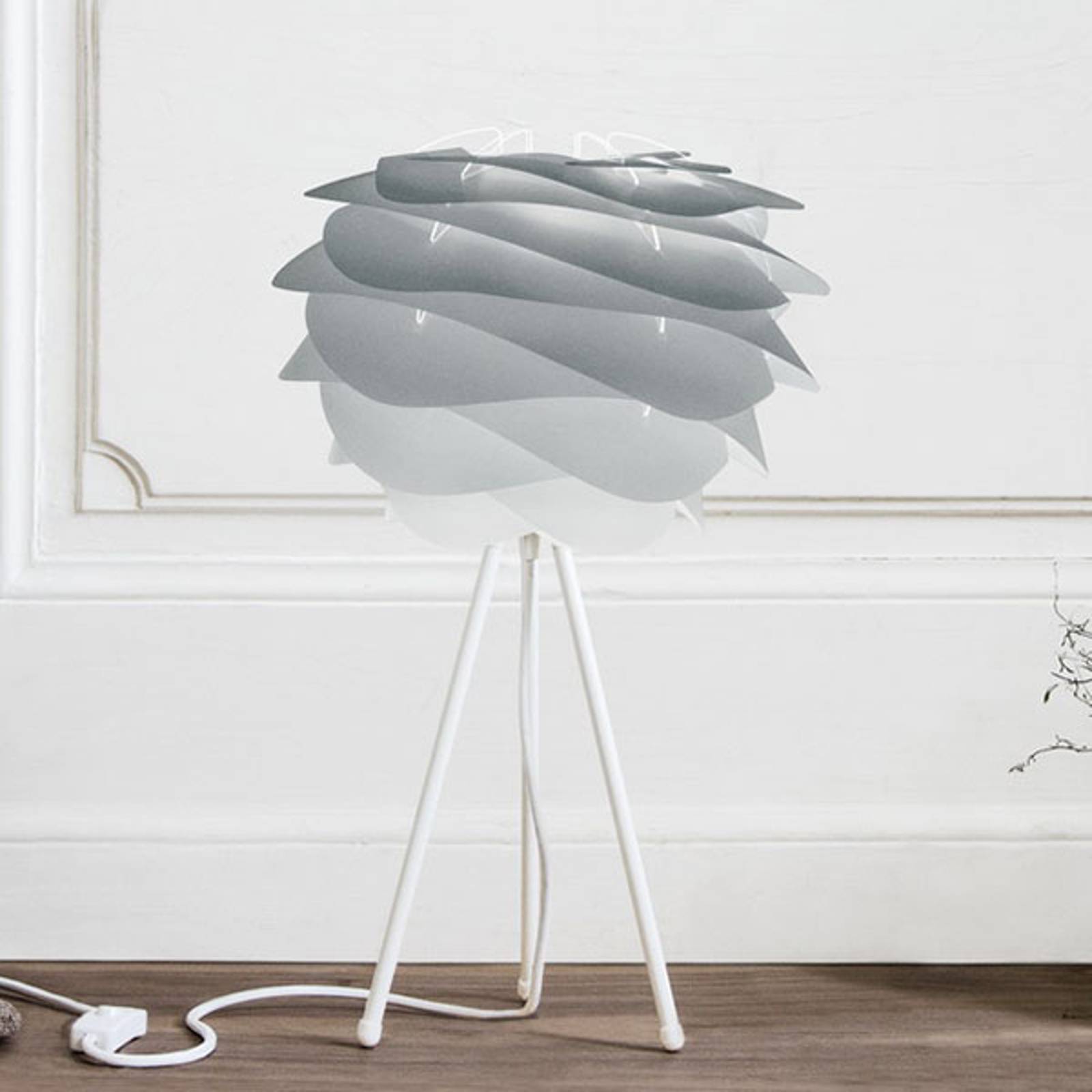UMAGE Carmina Mini bordslampa grå/tripod vit