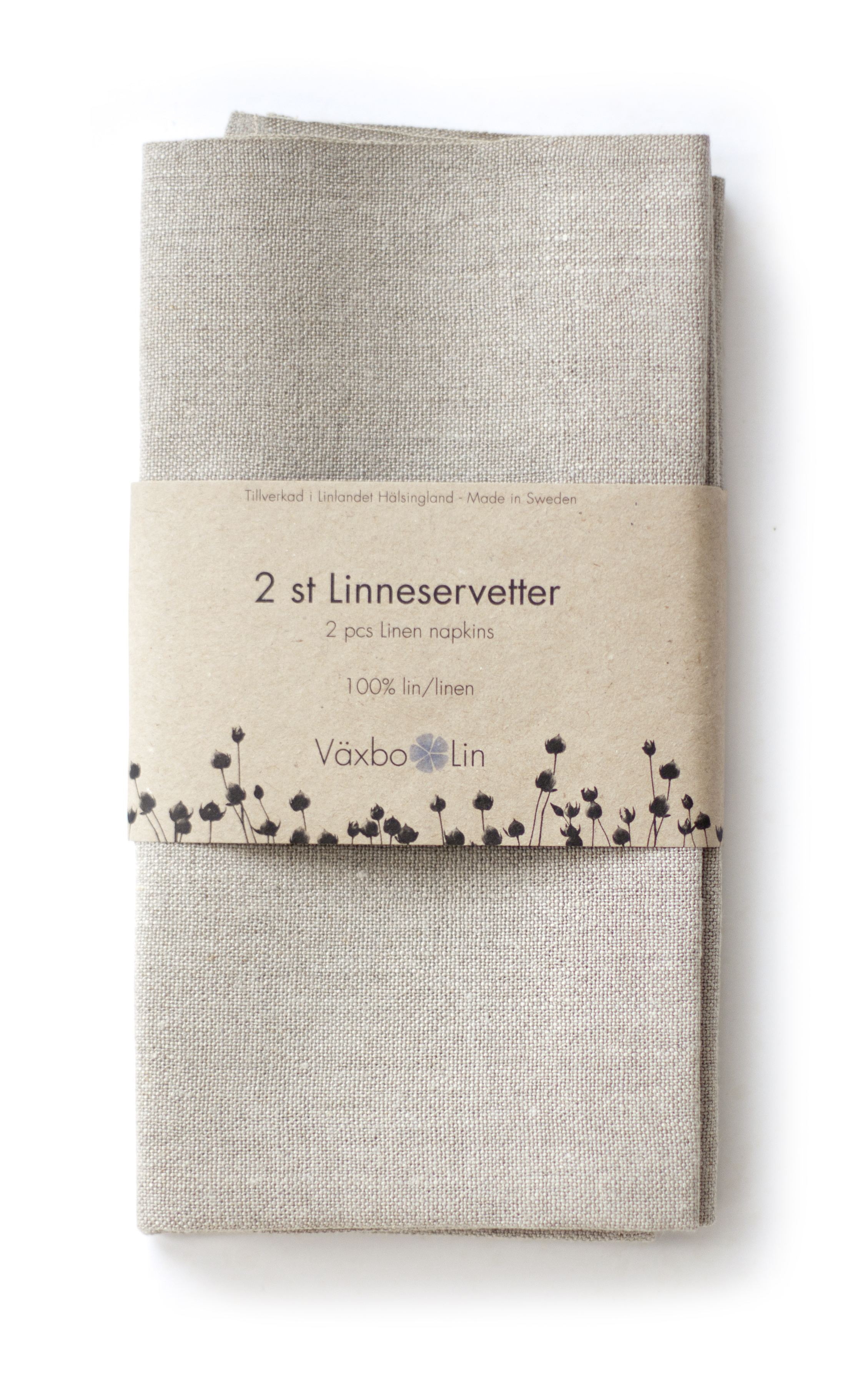 Växbo Lin - Servett 50x50 cm 2-pack Oblekt