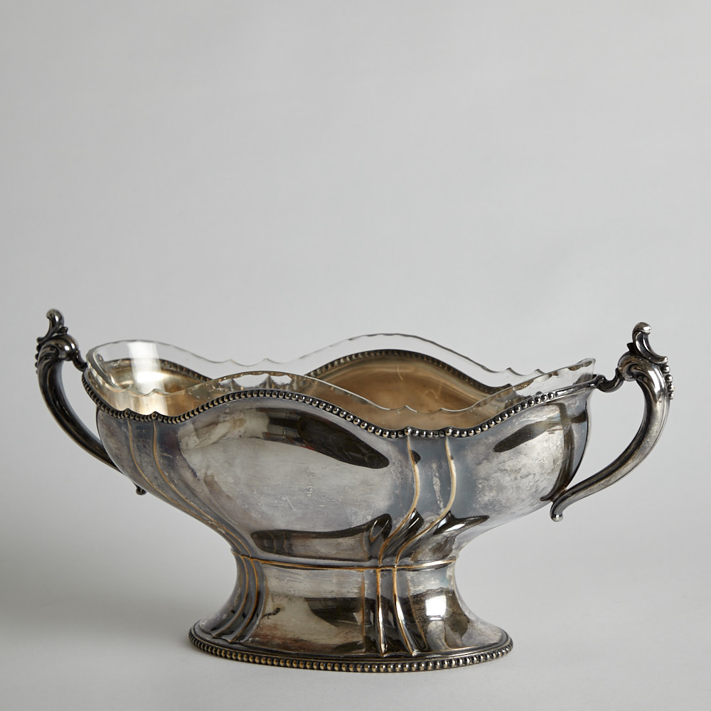 Vintage - SÅLD Jardinère i Nysilver