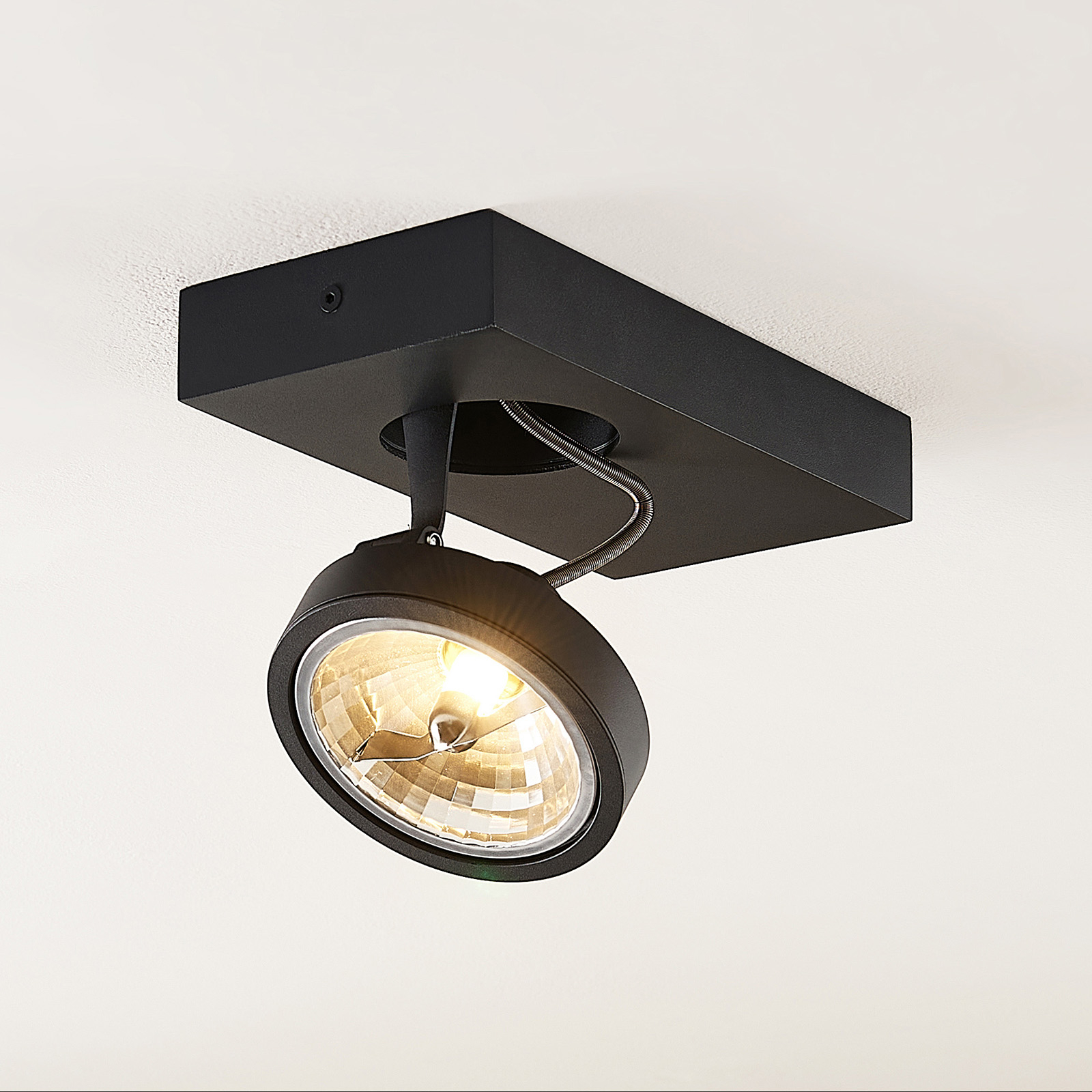 Arcchio Jorvin takspotlight, 1 lampa, svart