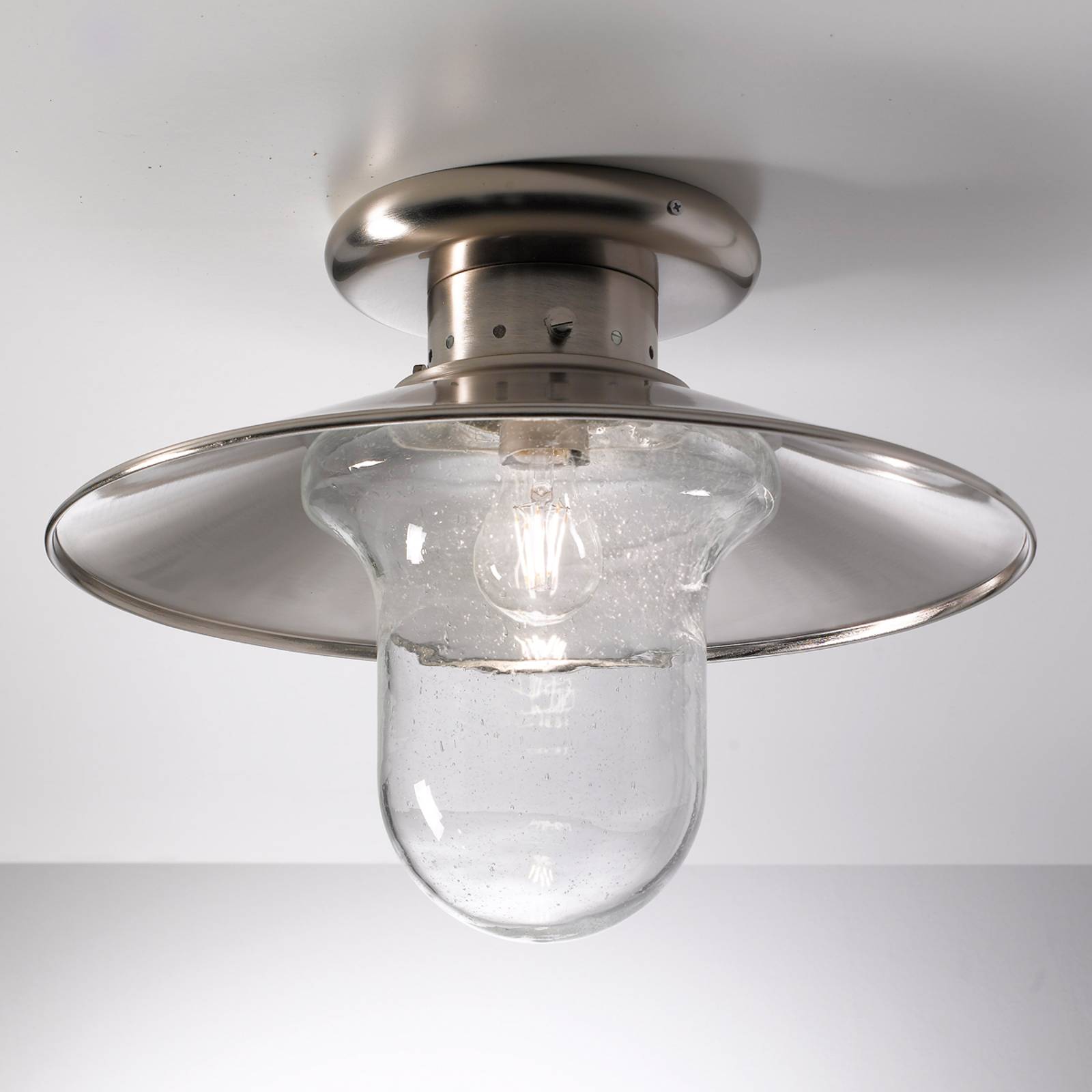 Taklampa Maestrale med klar glasskärm