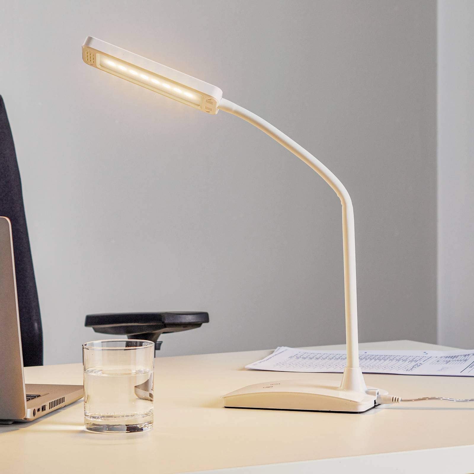 LED-skrivbordslampa MAULpearly colour vario
