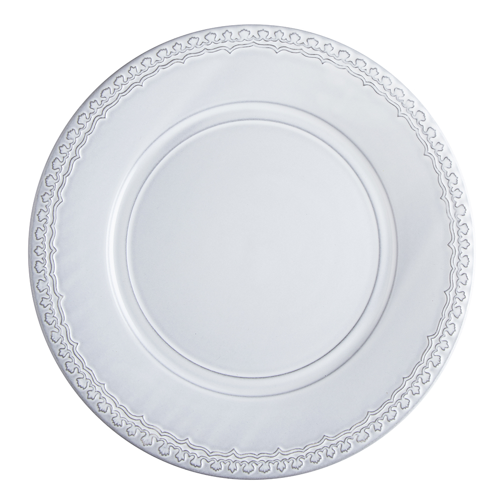 Bordallo Pinheiro - Rua Nova Tallrik flat smal bård 28 cm Antikvit
