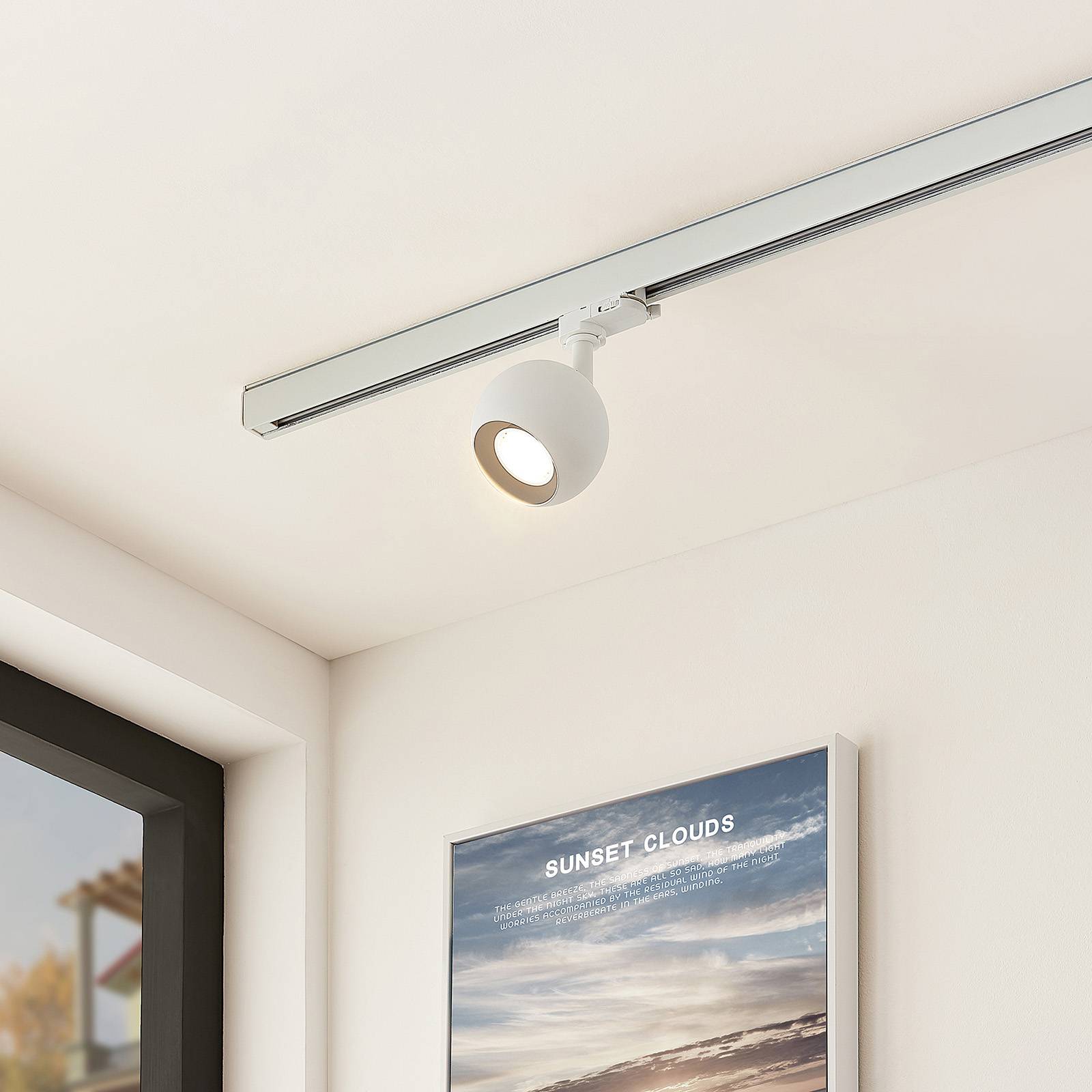 Arcchio Ensar 3-fas spotlight, vit
