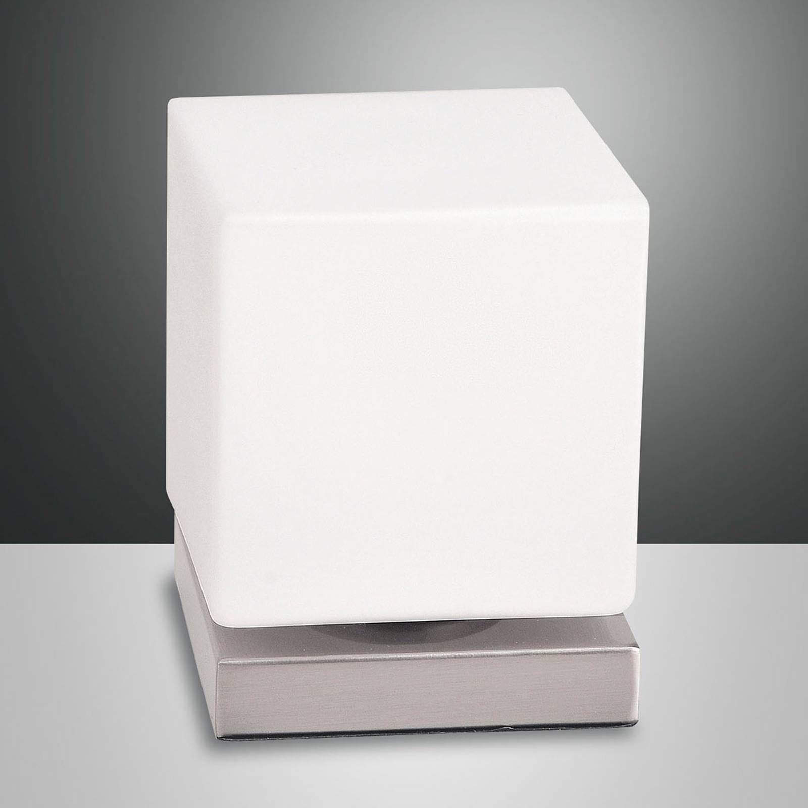 Med touch-dimmer – LED-bordslampa Brenta nickel