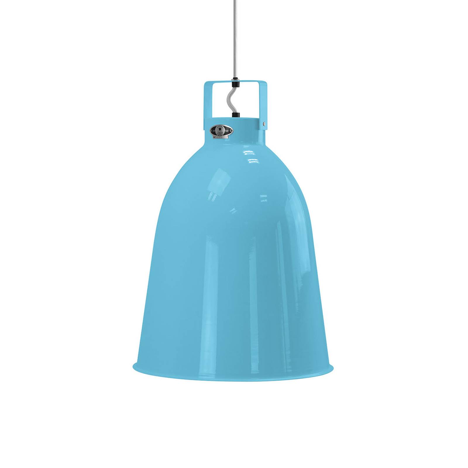 Jieldé Clément C360 hänglampa ljusblå glans Ø36 cm
