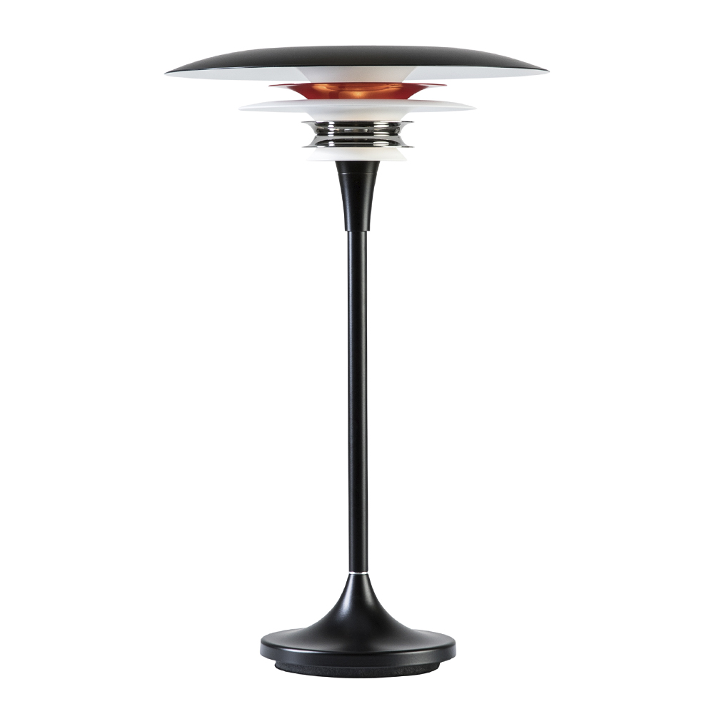 BELID - Diablo Bordslampa 30 cm Matt Svart/Blank Röd