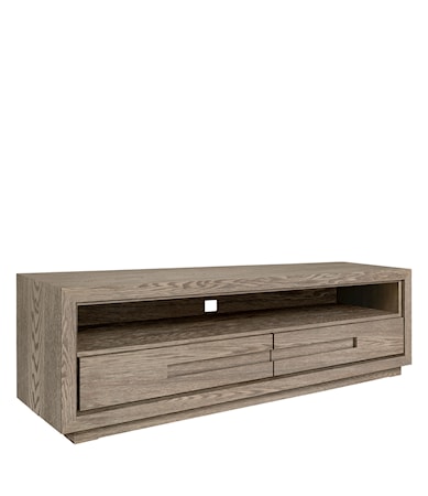 HUNTER media bench 120cm antique grey oak