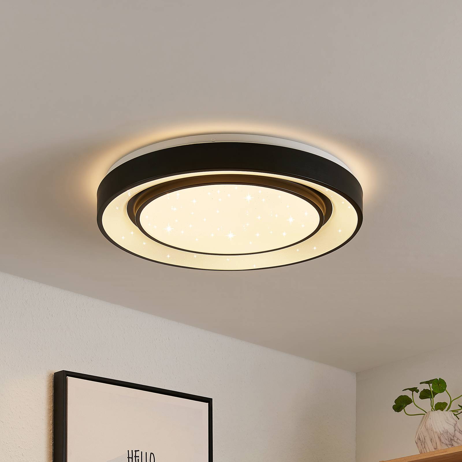 Lindby Gamino LED-taklampa, RGBW, CCT, 48 cm