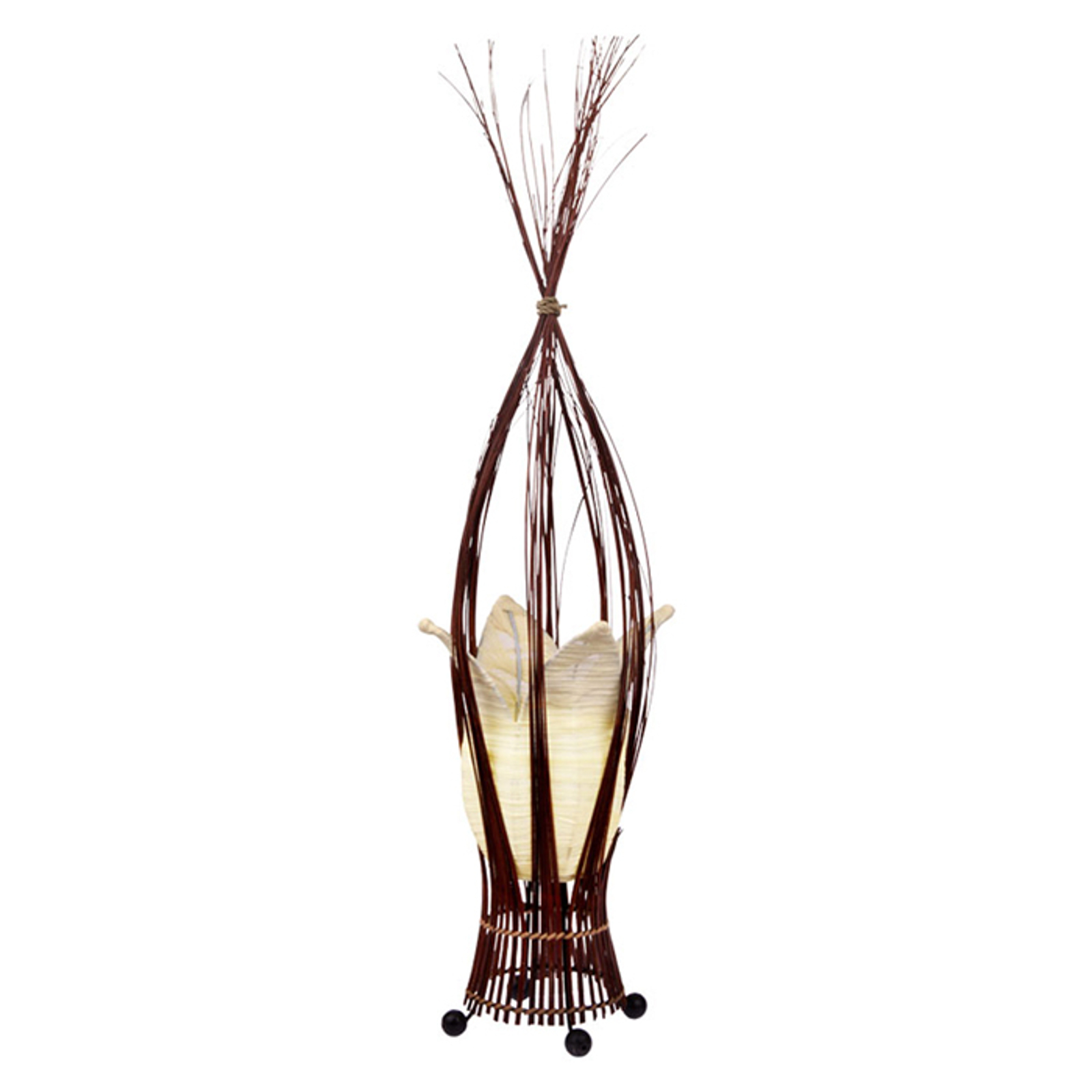 Bordslampa Elena med tygskärm, creme