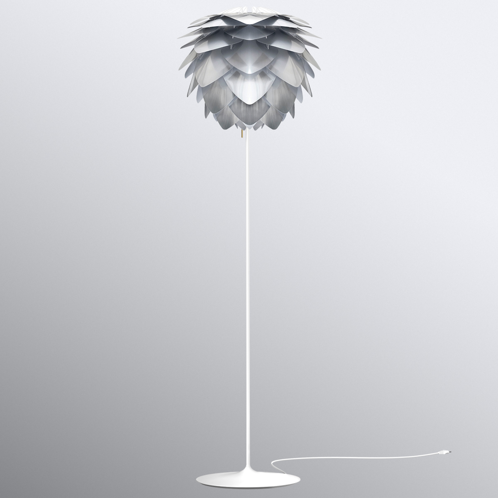 UMAGE Silvia medium golvlampa stål