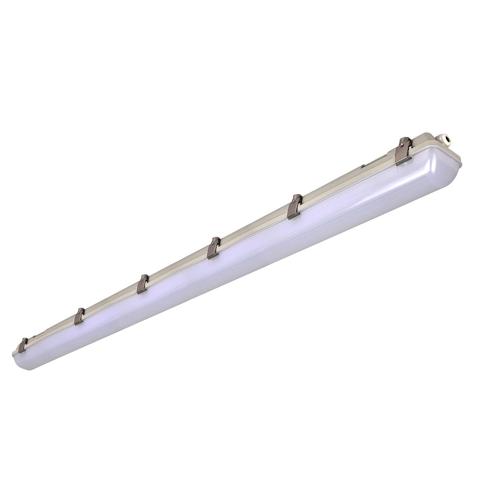 LED-våtrumslampa 659, grå, 156 cm, 30 W