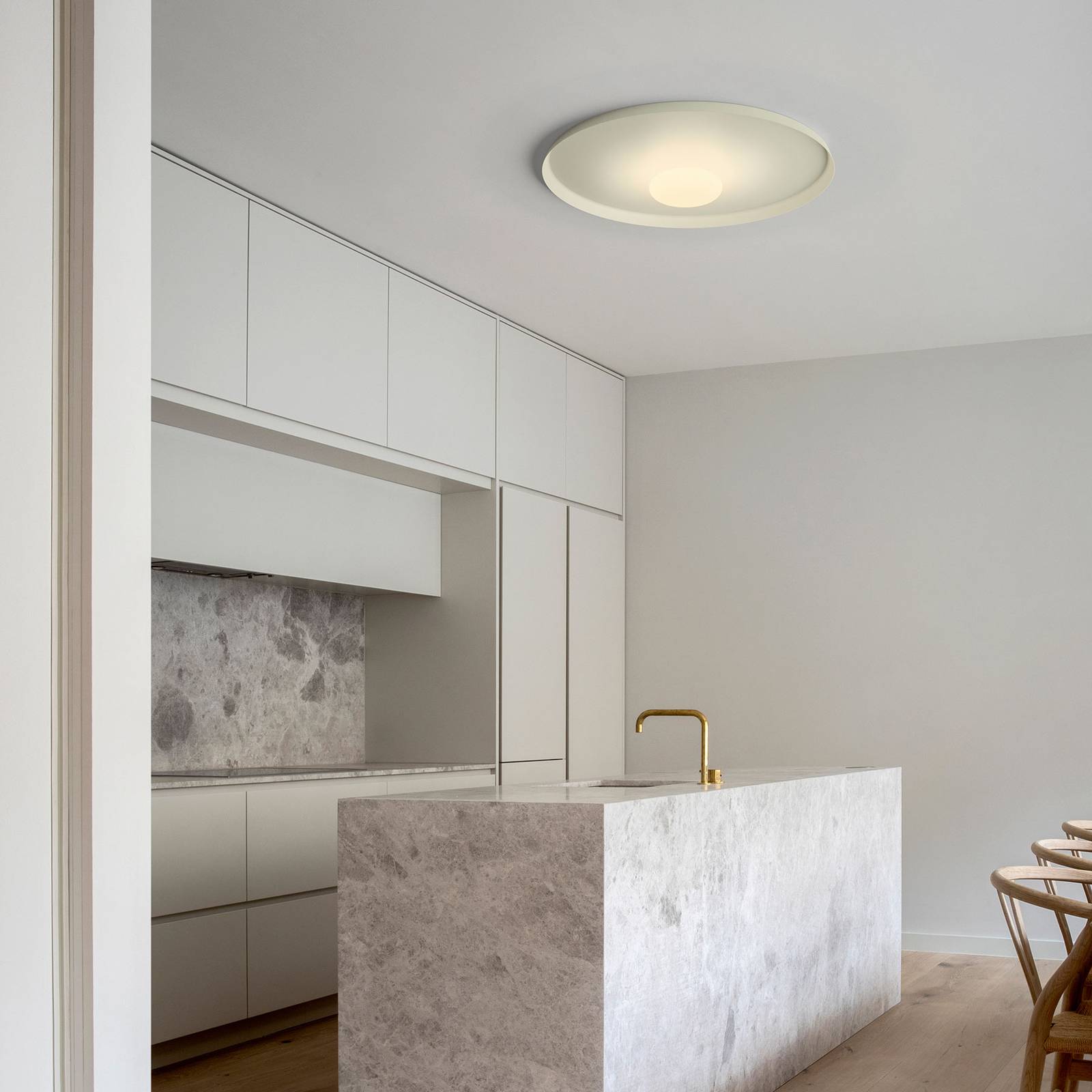 Vibia Top LED-vägglampa Ø 60 cm grön L1