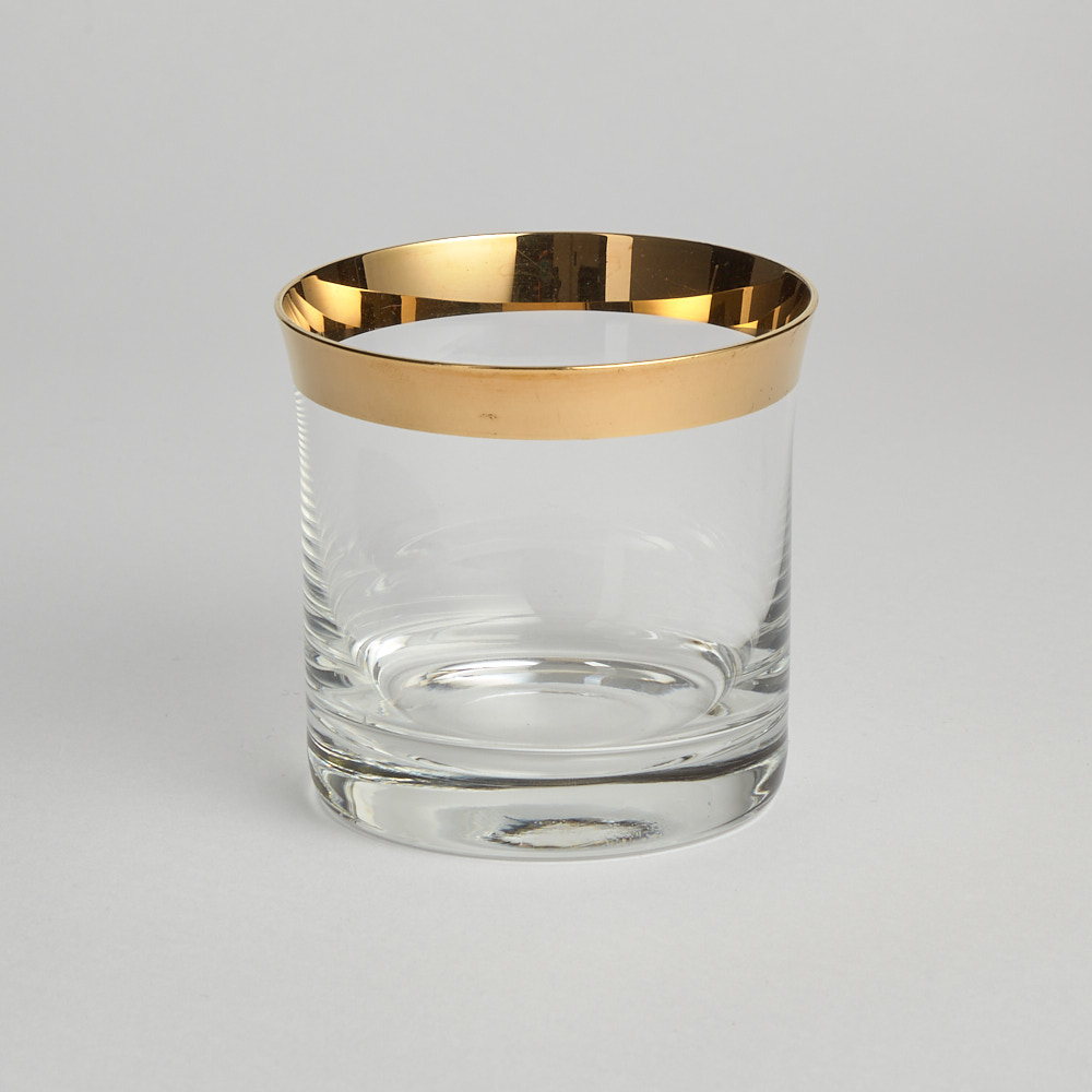 Vintage - Dricksglas med Guldkant Svenskt Tenn 11 st