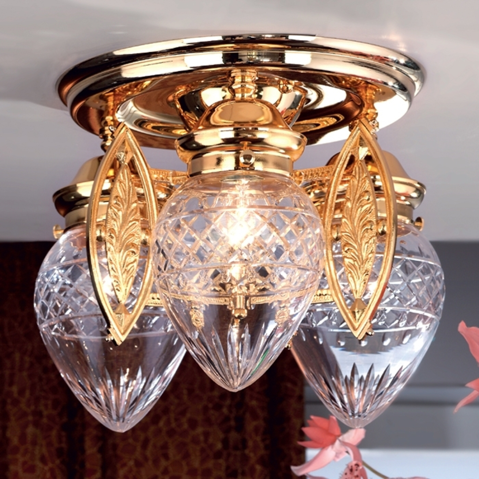 Glansfull taklampa BUDAPEST, 3-armad
