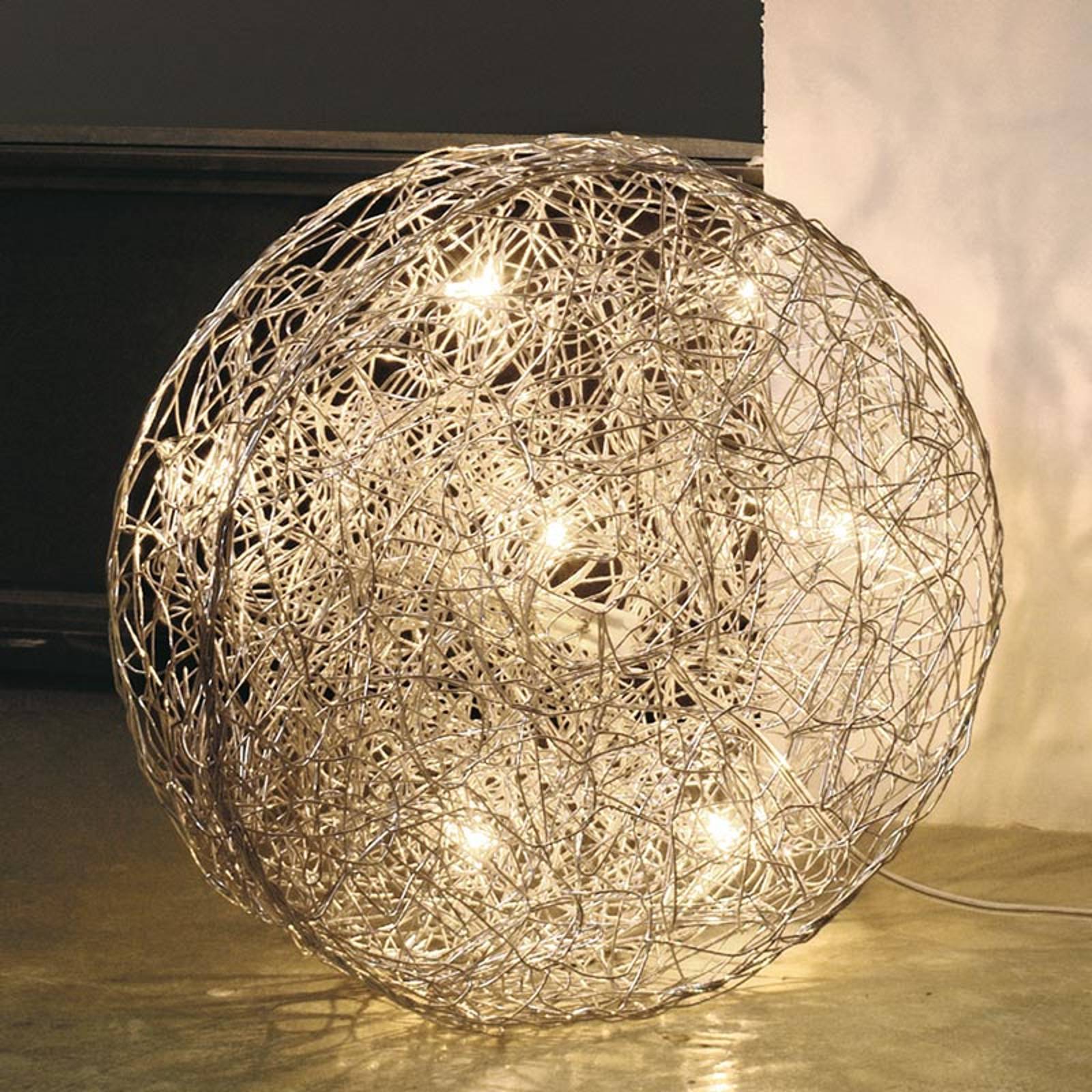 Designer-golvlampa LED Rotola, 40 cm diameter