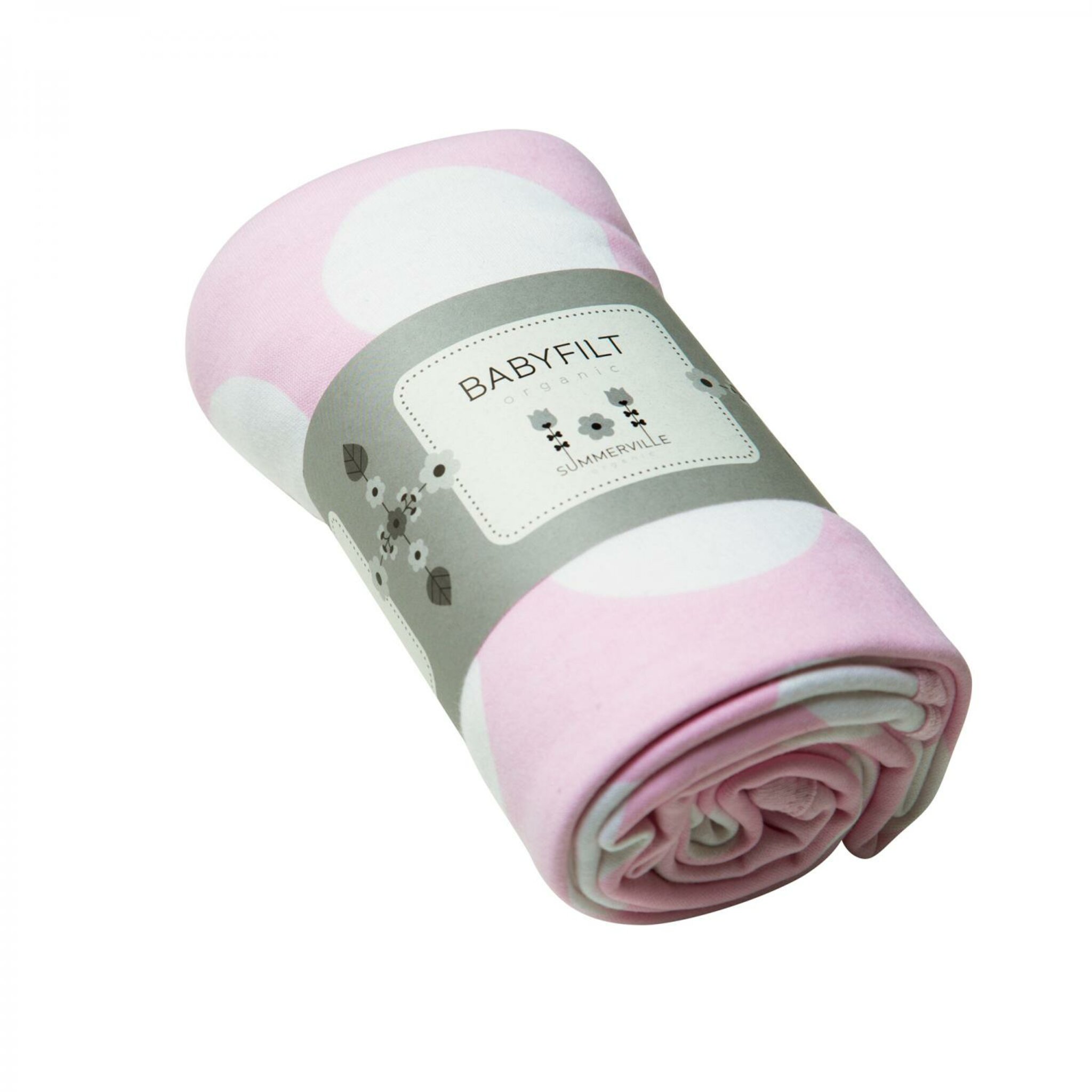 Babyfilt Dubbel Prickig Rosa, 70x70 cm