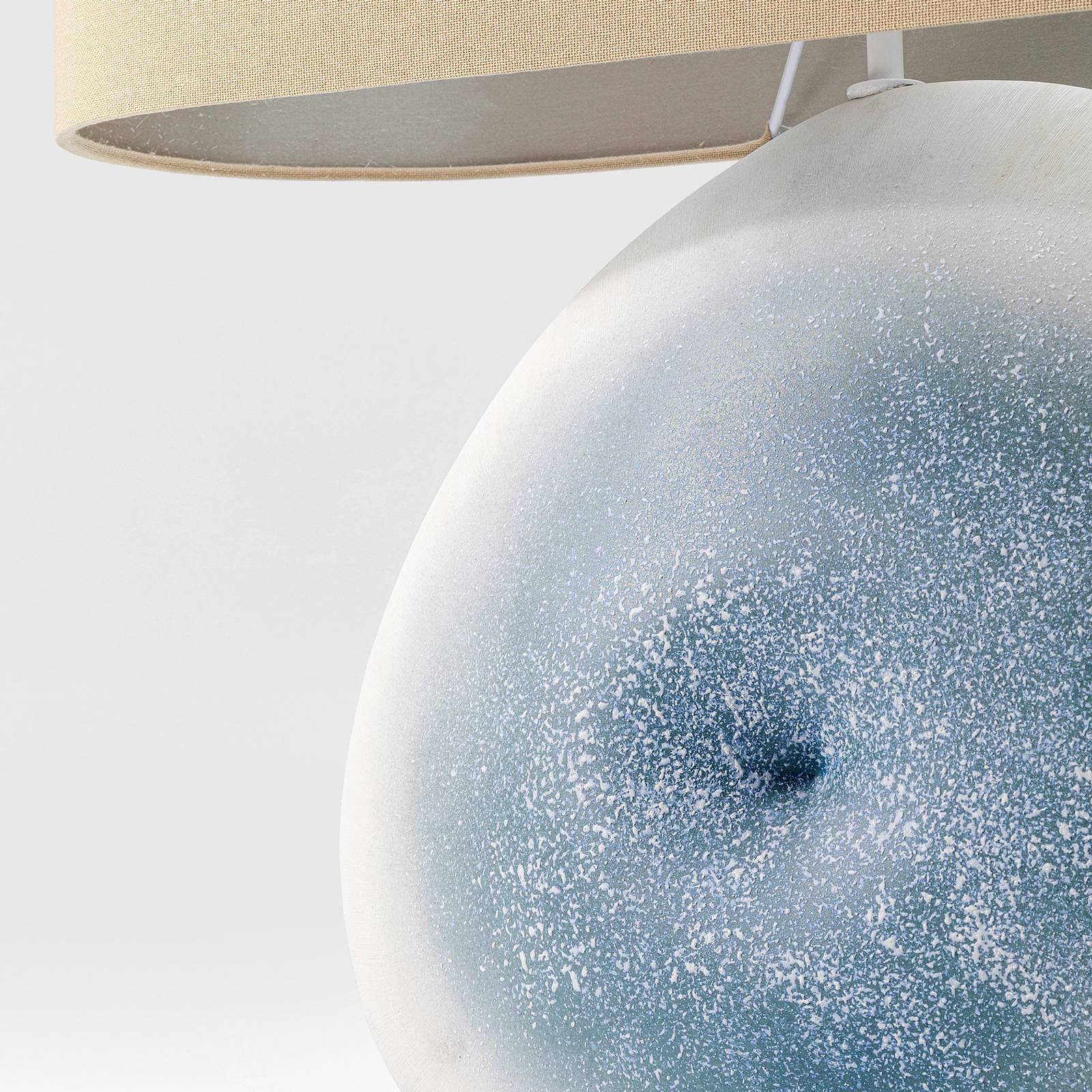 KARE Agate bordslampa av keramik med tygskärm