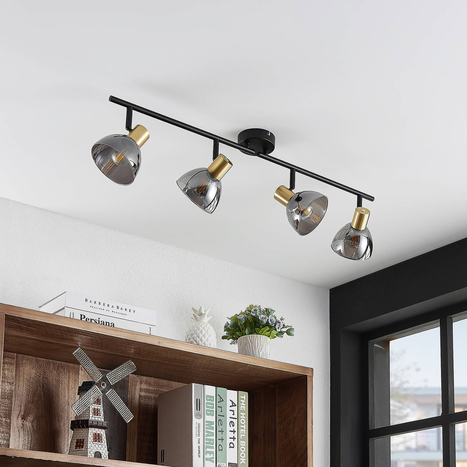 Lindby Aniol takspotlight, 4 lampor