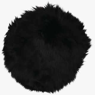 Longwool sittunderlag svart