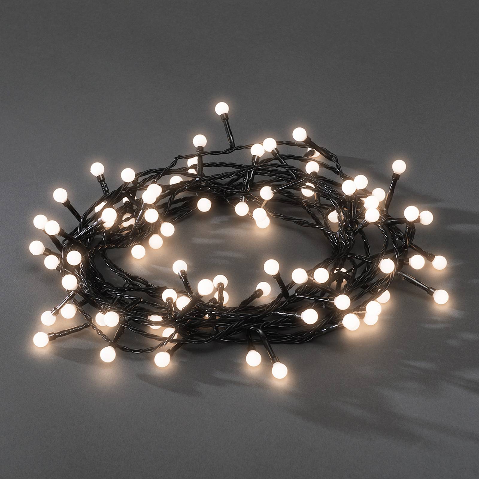 LED-miniljusslinga utomhus 80 lampor, varmvit
