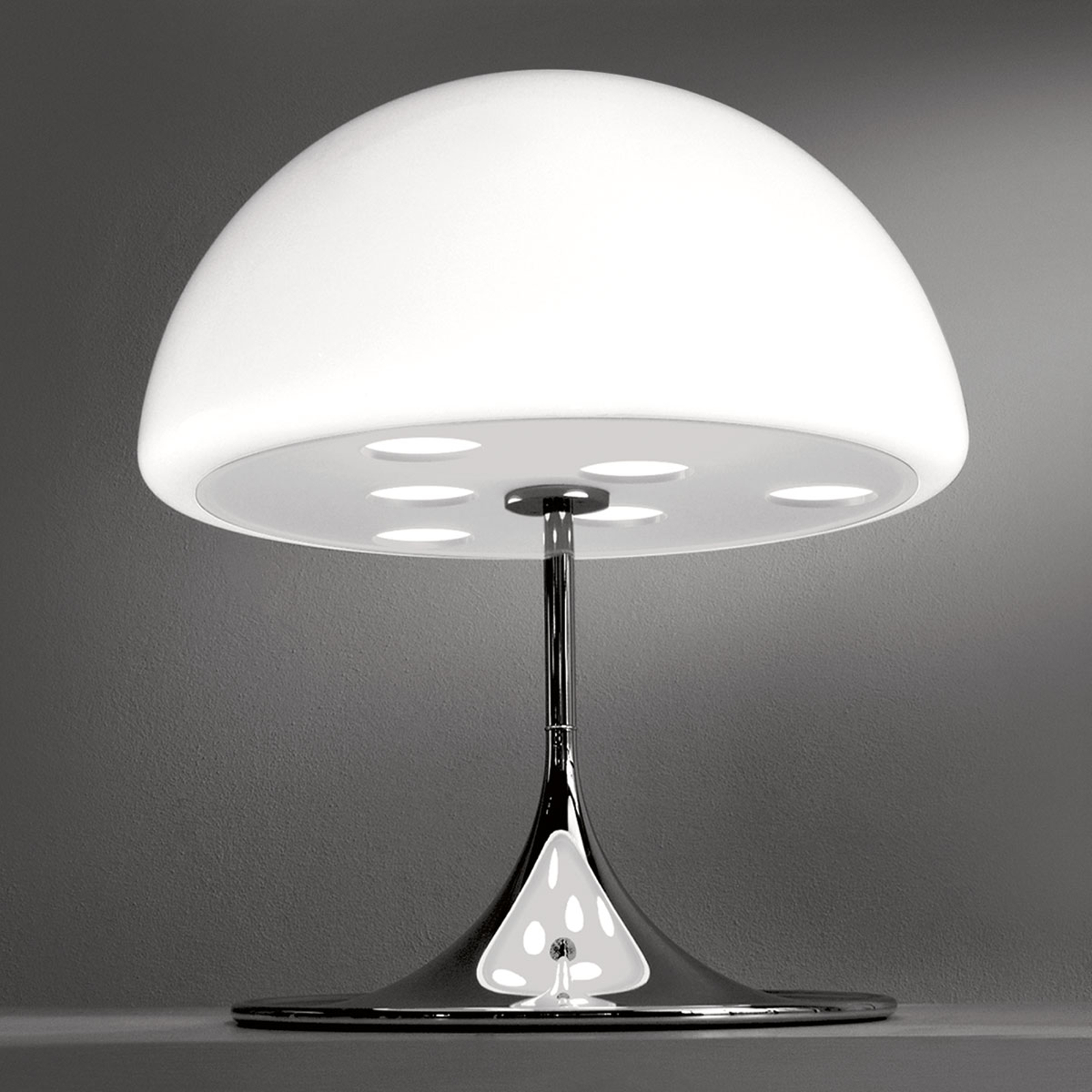 Martinelli Luce Mico – bordslampa, 60 cm, vit