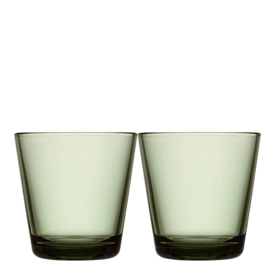Iittala - Kartio Glas 21 cl 2-pack Tallgrön