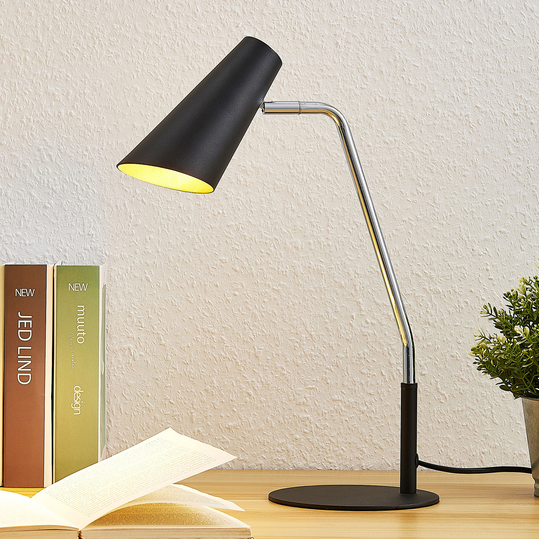 Lucande Wibke bordslampa i svart