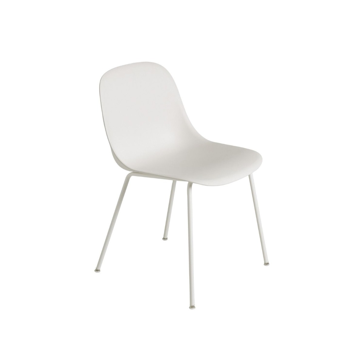 Muuto Fiber Stol Tube Vit Vit