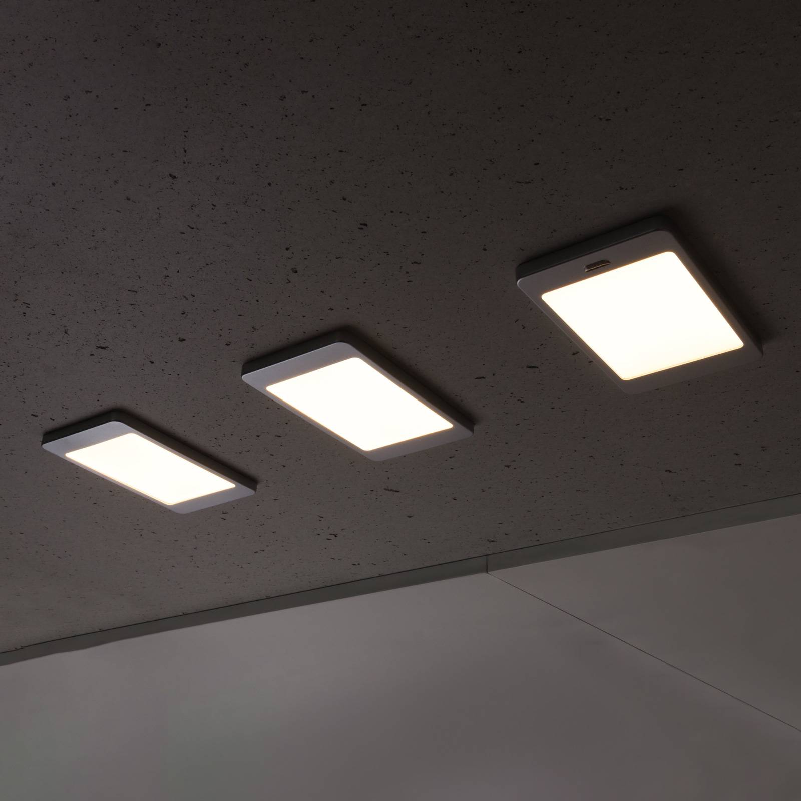 LED-bänklampa Saskia 3-pack med brytare